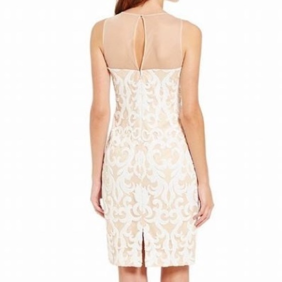 Vince Camuto Cream and White Midi Dress - Picture 2 of 8